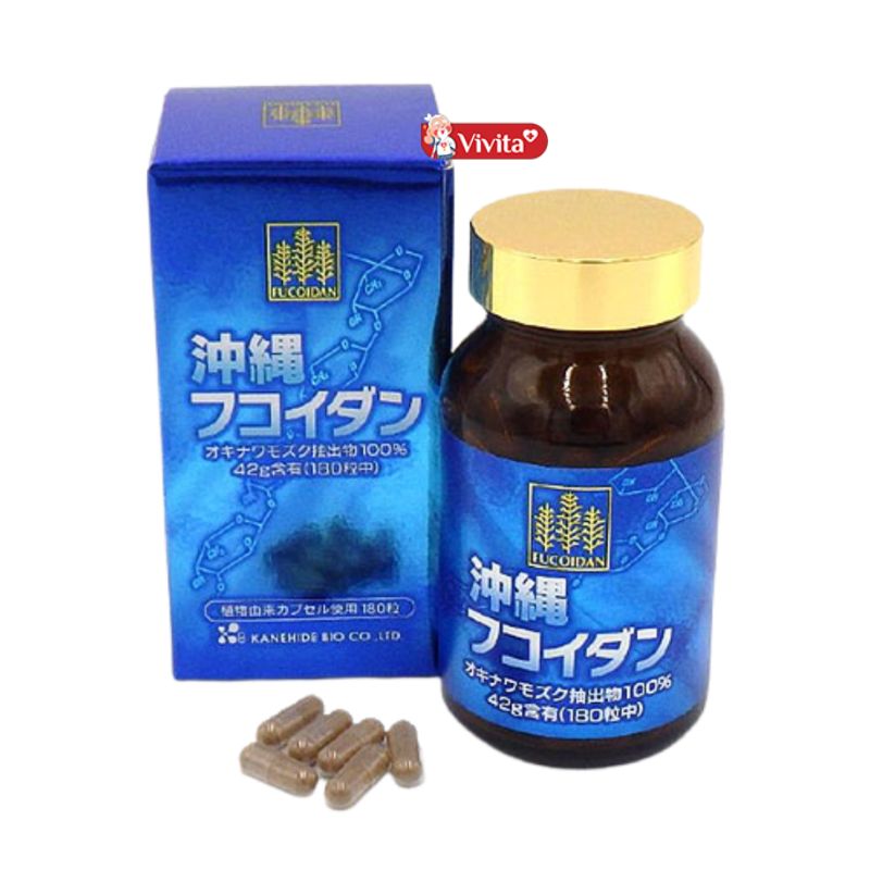 Liệu trình uống Okinawa Fucoidan Kanehide Bio xanh