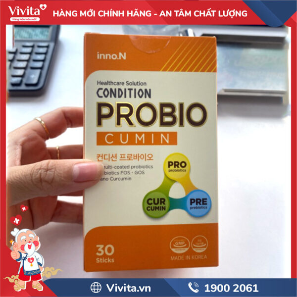 Condition Probio Cumin hộp 30 gói hỗ trợ tăng cường tiêu hóa