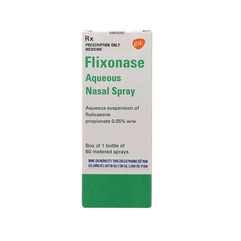 Hỗn dịch xịt mũi trị viêm mũi dị ứng Flixonase | Chai 60 liều