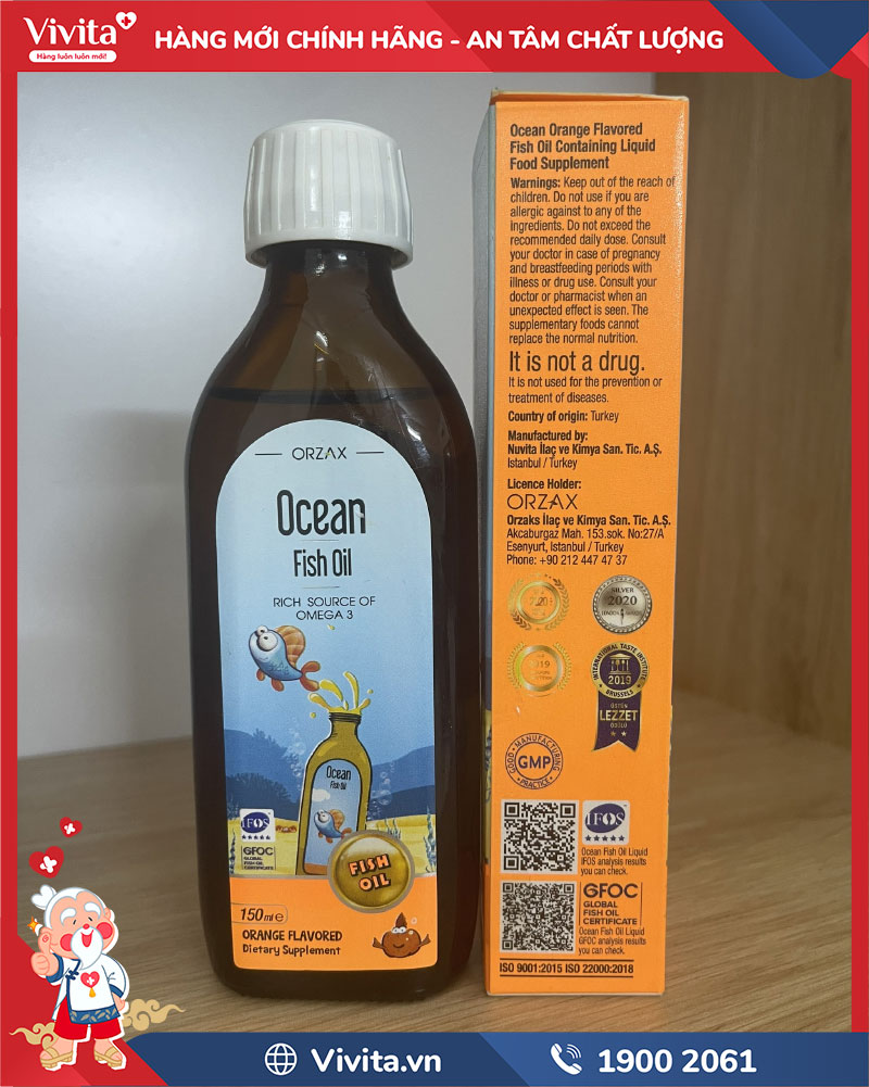 ocean orange flavored fish oil chính hãng