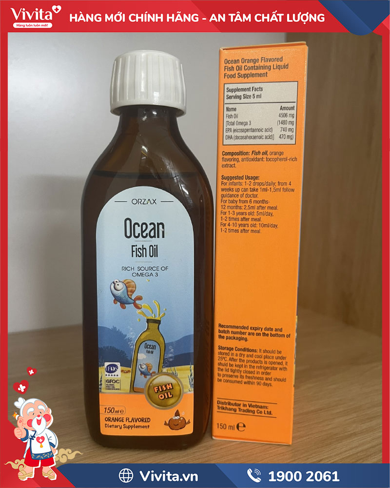 thành phần ocean orange flavored fish oil