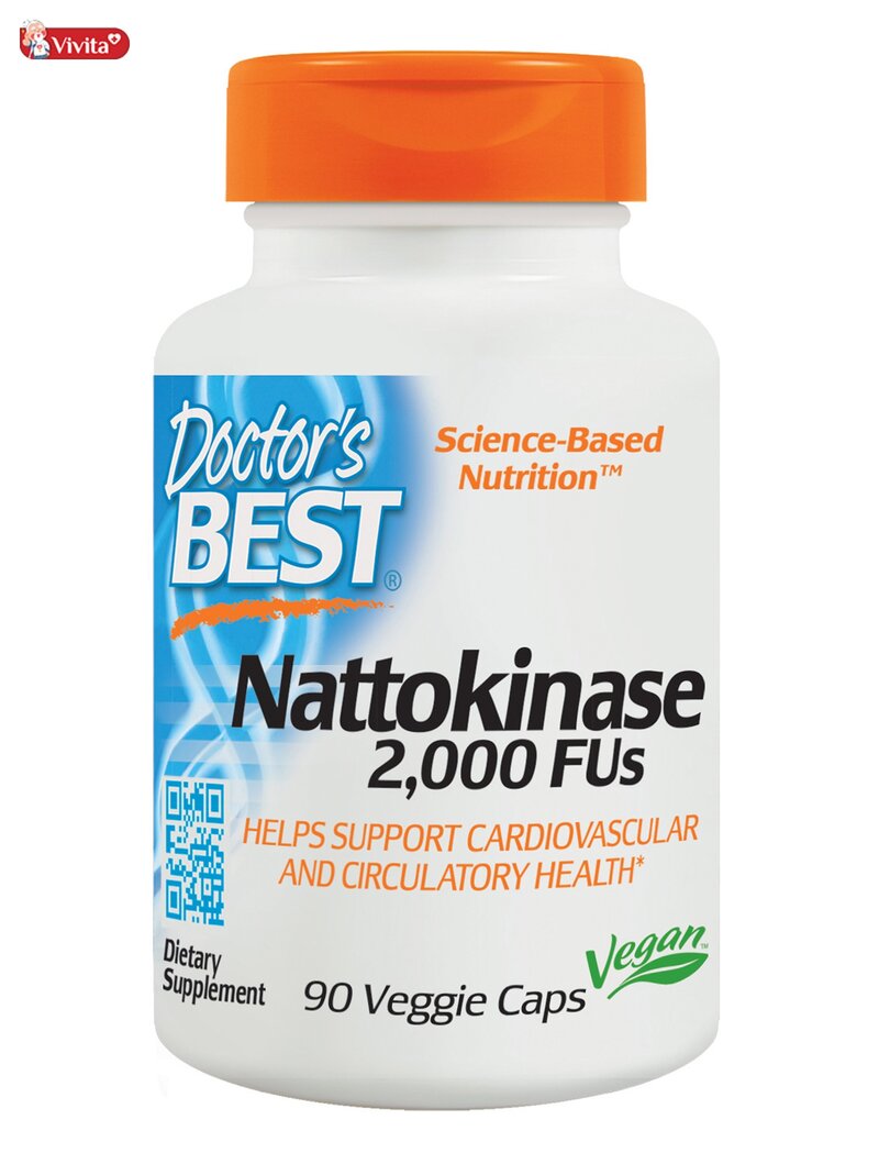 Doctor’s Best Nattokinase là thực phẩm chức năng hạ huyết áp cho người cao tuổi của Mỹ.