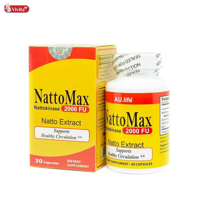 Viên uống huyết áp của Mỹ NattoMax Au.life được sản xuất với quy trình hiện đại