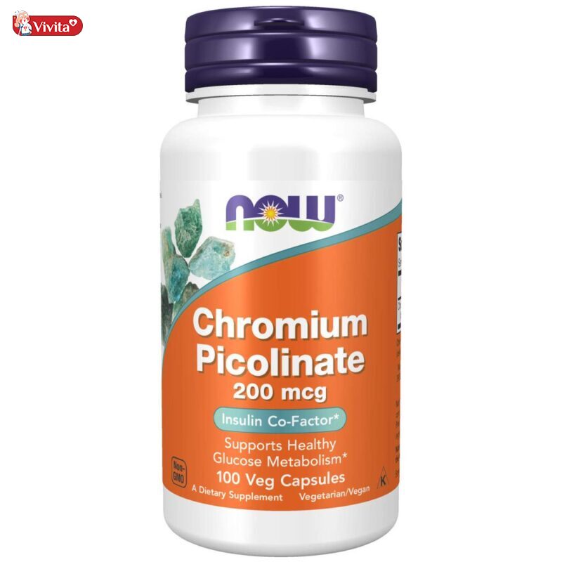 Viên uống bảo vệ tim mạch và điều hòa huyết áp cho người già của Mỹ - Now Chromium Picolinate thuộc top các thực phẩm chức năng được yêu thích nhất.