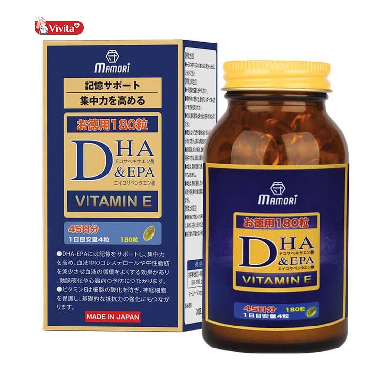 Mamori DHA EPA là một trong số thuốc hoạt huyết dưỡng não tốt nhất của Nhật bán chạy tại thị trường Việt Nam.