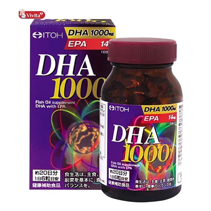 DHA 1000mg ITOH là thuốc bổ não, tăng cường trí nhớ cho người lớn của Nhật.