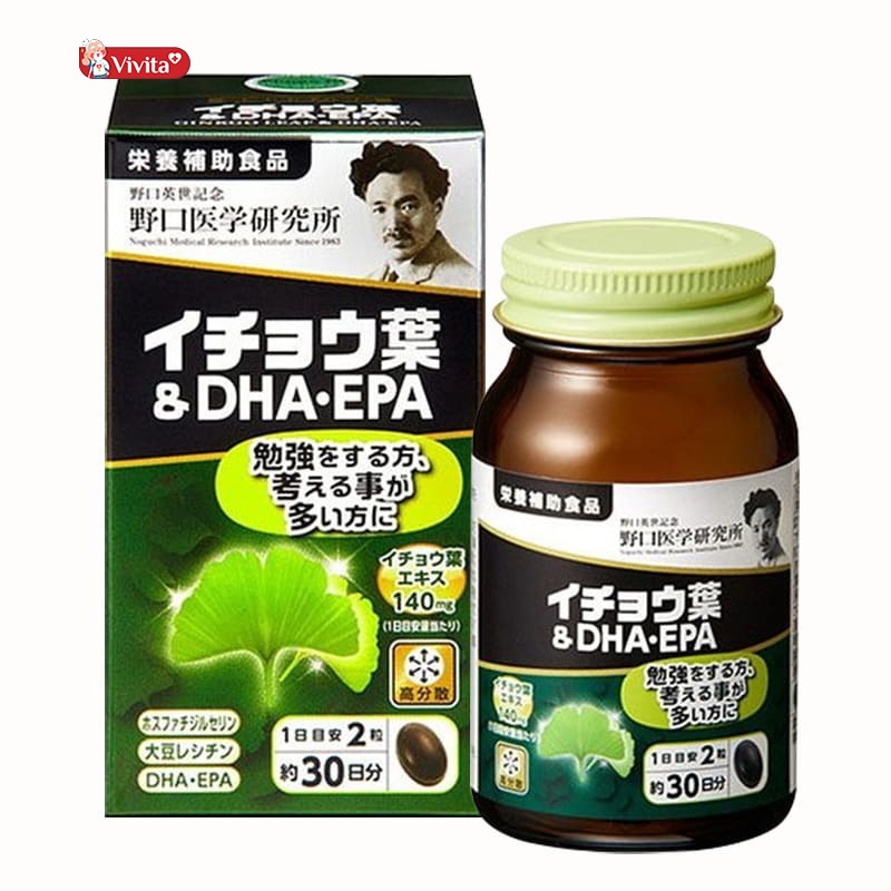 Viên uống Ginkgo Noguchi DHA EPA với thành phần chính là Ginkgo Biloba kết hợp cùng các hợp chất quý hiếm khác, giúp người dùng có một sức khỏe não bộ ổn định