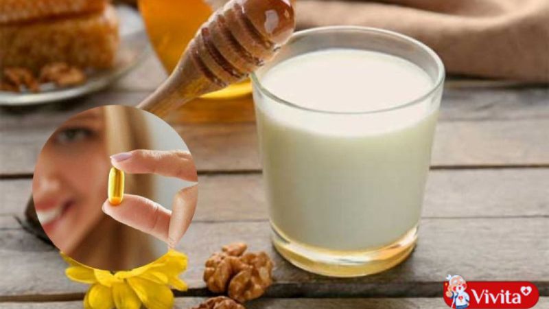 Cách làm mặt nạ từ viên Vitamin E và sữa tươi