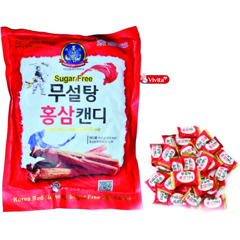Kẹo hồng sâm không đường 365 Hàn Quốc