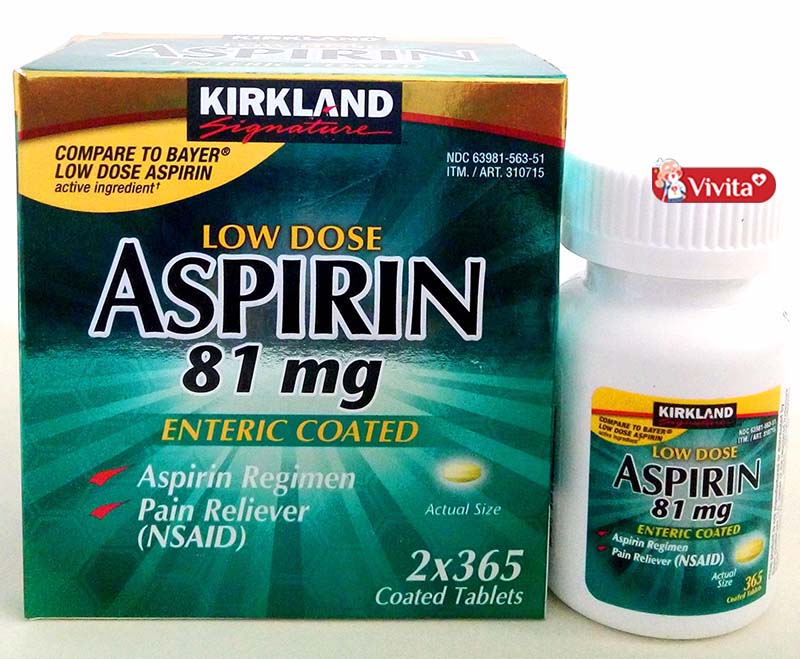 Kirkland Low Dose Aspirin 81mg Công Dụng Liều Dùng Và Cách Dùng Đúng