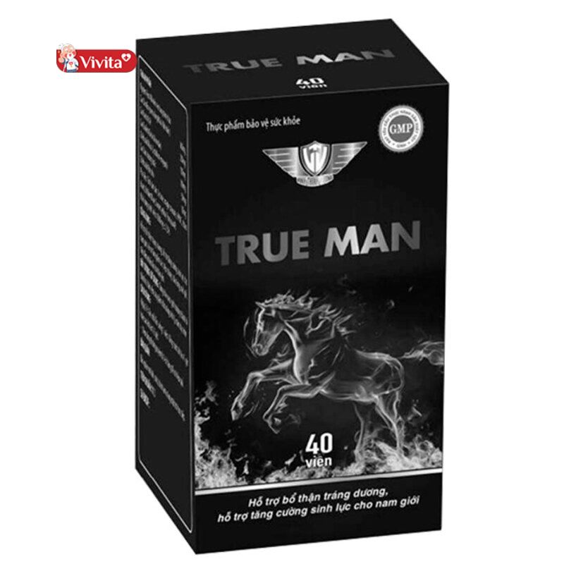 True Man là sản phẩm bảo vệ sức khỏe do công ty TNHH Sản Xuất và Thương Mại Vinh Thịnh Vượng điều chế.