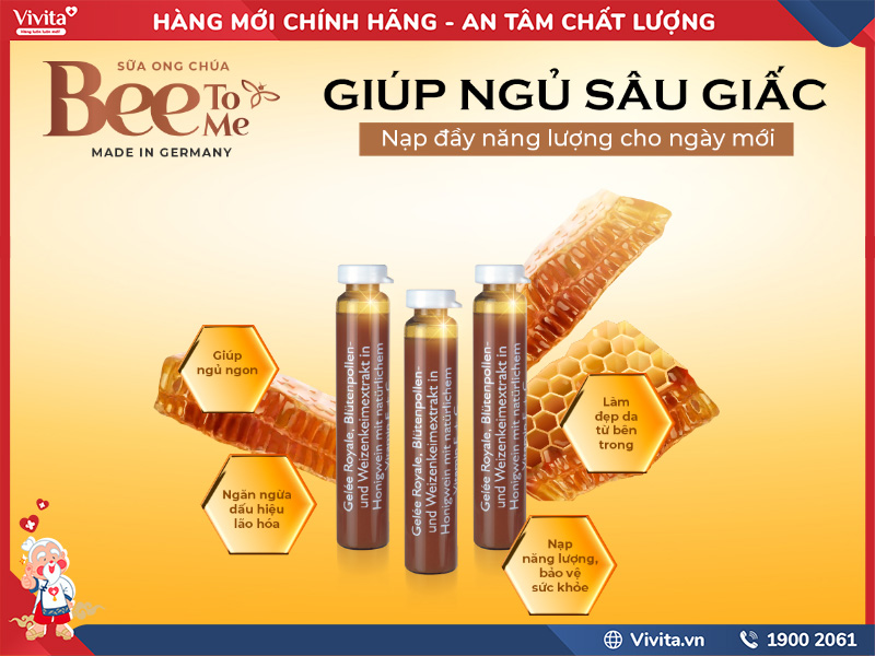công dụng royal jelly drink bee to me
