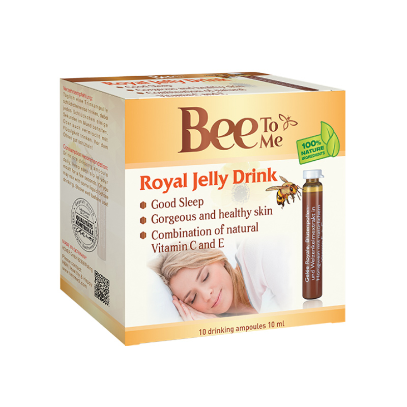 Royal Jelly Drink Bee To Me Đức Hỗ Trợ Làm Đẹp Da  (Hộp 10 Ống x 10ml) 