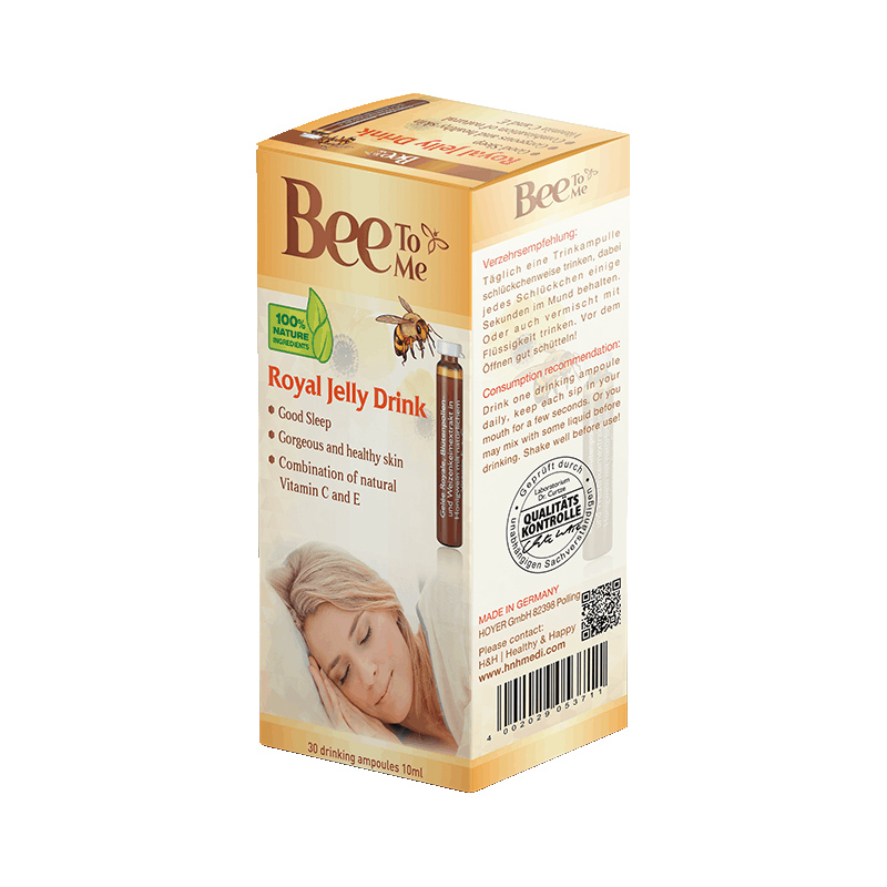 Royal Jelly Drink Bee To Me Đức Hỗ Trợ Làm Đẹp Da  (Hộp 10 Ống x 10ml) 