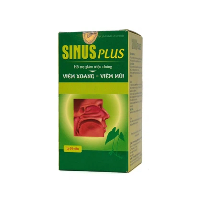 Sinus Plus Viên Uống Hỗ Trợ Điều Trị Viêm Xoang (Hộp 50 Viên) 