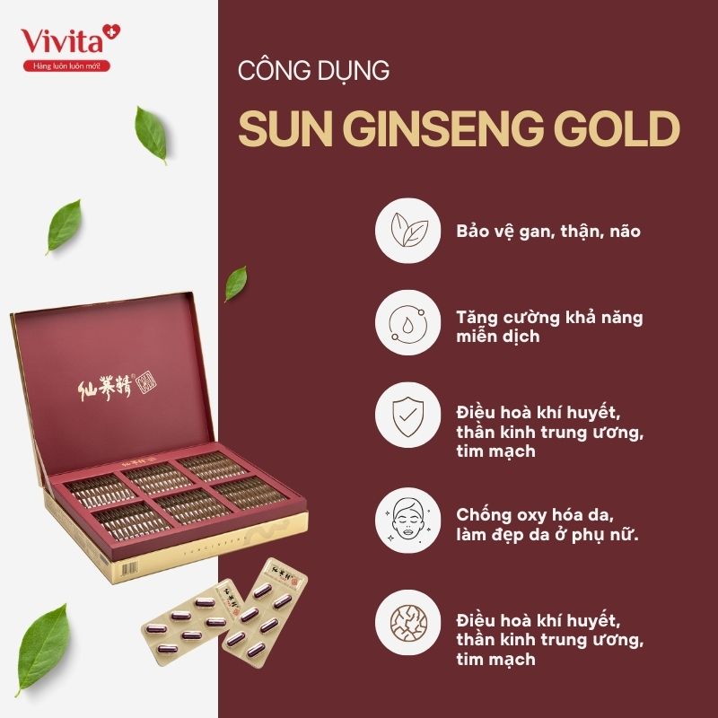 Công dụng Sun Ginseng Gold