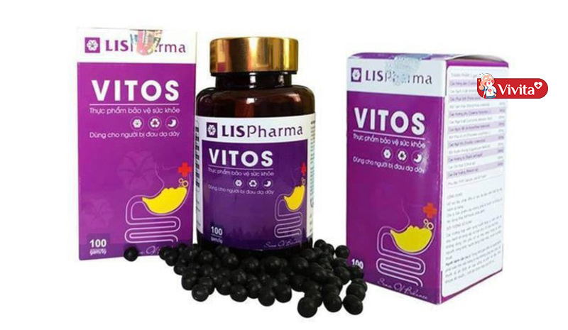 Viên uống Vitos thuộc top thực phẩm chức năng hỗ trợ trị viêm loét bao tử tốt nhất