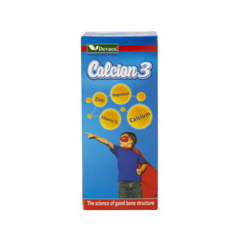 Calcion 3 Hỗ Trợ Bổ Sung Canxi, Vitamin D3 Và Khoáng Chất Hộp 200ml