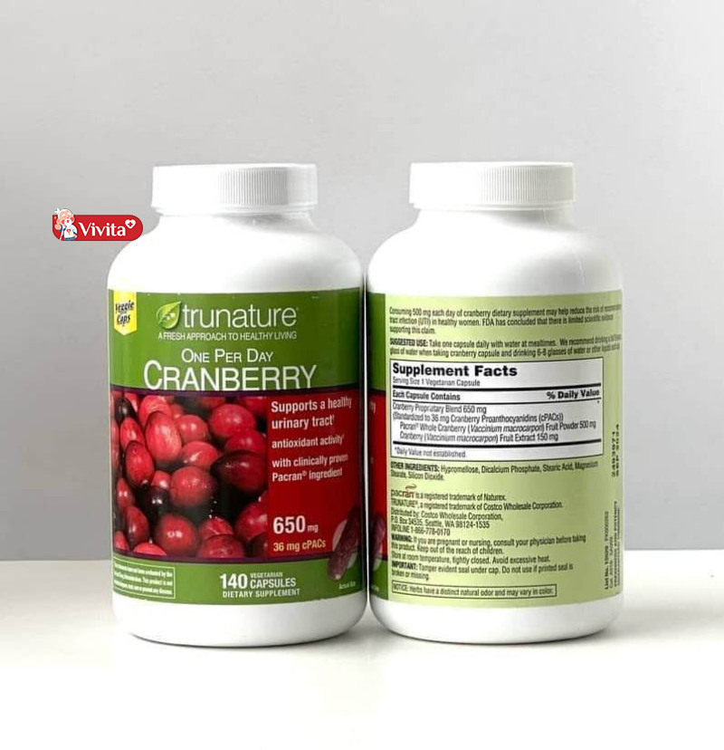 Viên uống Trunature Cranberry là thực phẩm chức năng thuộc Trunature.