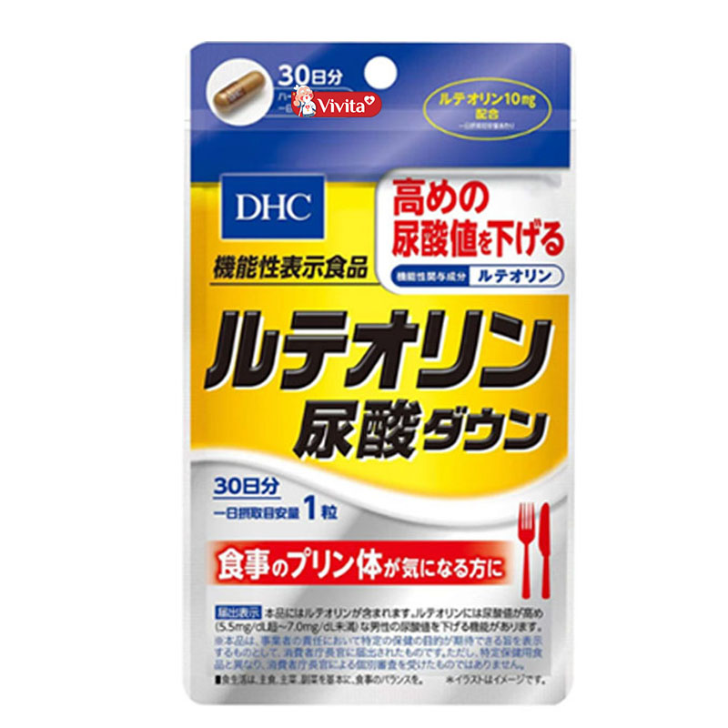 Nâng cao hiệu quả điều trị bệnh gout với viên uống DHC Luteoin Uric Acid Down
