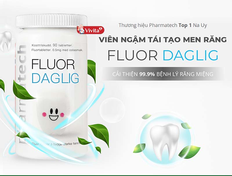 Mua viên ngậm Fluor Daglig tại hệ thống nhà thuốc Vivita