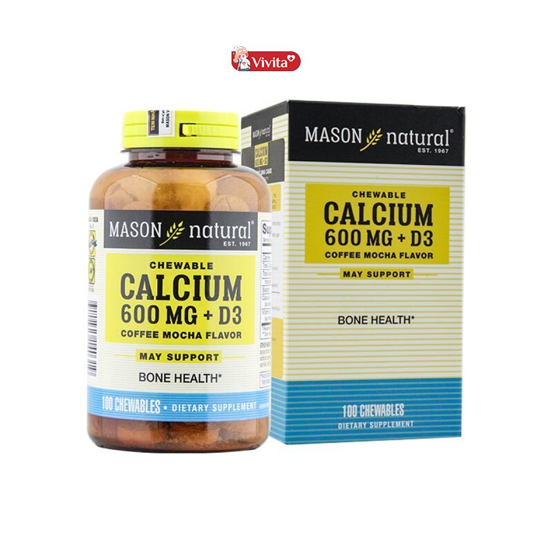 Review Mason Natural Chewable Calcium 600 Mg + D3