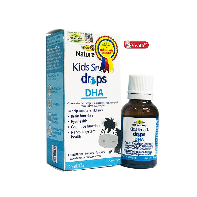 Nature’s Way Kids Smart Drops hỗ trợ cung cấp Omega-3 triglyceride