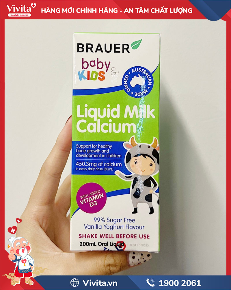 công dụng brauer baby & kids liquid milk calcium