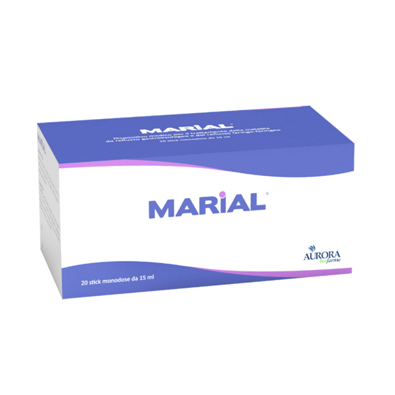 Marial Gel chống trào ngược dạ dày thực quản, họng thanh quản, bảo vệ phục hồi tái tạo niêm mạc bị tổn thương ( Hộp 20 gói x15ml)