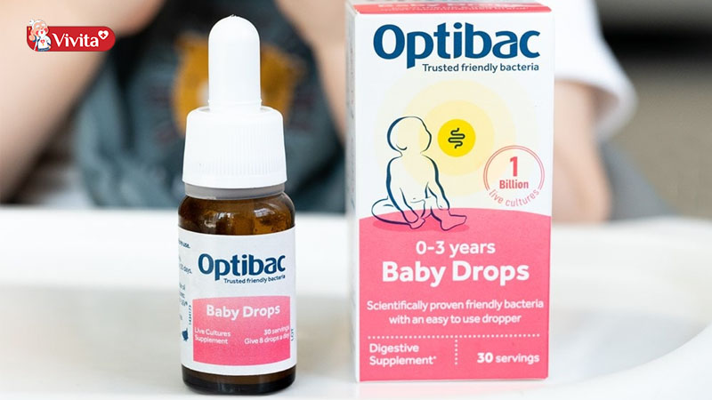 Ba mẹ cần cho bé sử dụng men vi sinh Optibac Baby Drops đúng liều lượng