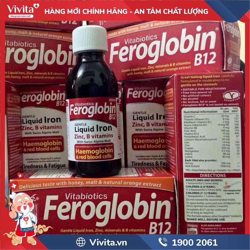 thành phần feroglobin b12 liquid