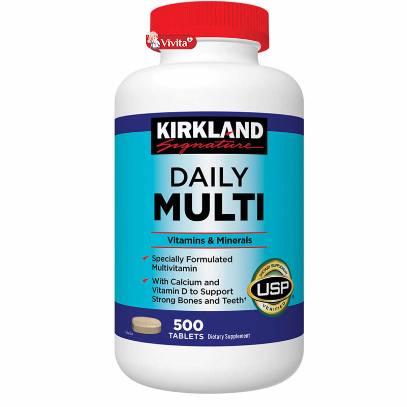 Viên uống hỗ trợ tăng cân của Mỹ Daily Multivitamin Kirkland