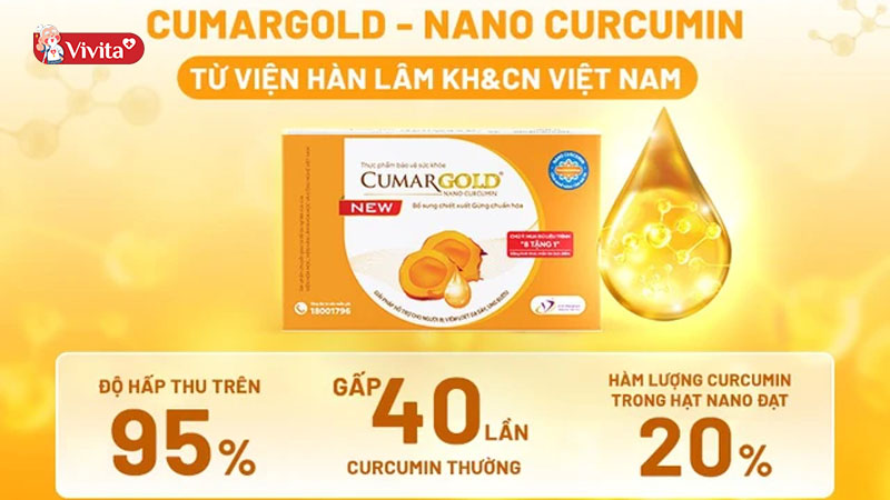 Nano Curcumin CumarGold New được đánh giá cao trong việc hỗ trọ điều trị bệnh dạ dày