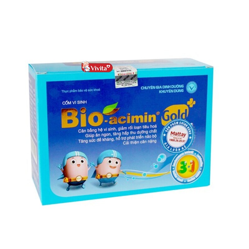 Cốm vi sinh cho trẻ sơ sinh Bio-Acimin được sản xuất tại Việt Nam