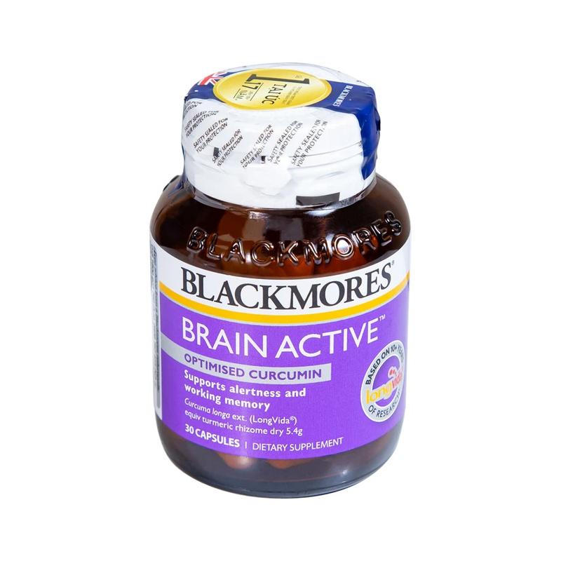 Blackmores Brain Active Úc Viên Uống Hỗ Trợ Bổ Não (Hộp 30 Viên)