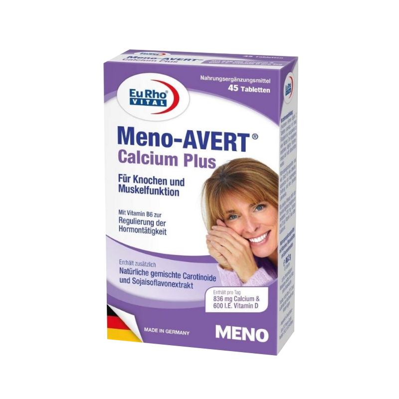 EuRho Vital Meno Avert Calcium Plus Đức (Hộp 45 Viên)