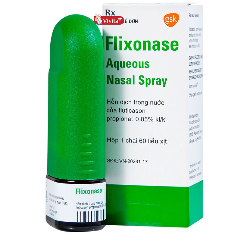 Hỗ trợ điều trị viêm xoang với xịt mũi Flixonase
