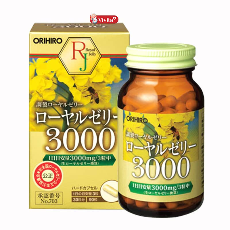 Sữa Ong Chúa Nhật Bản Orihiro 3000Mg 90 Viên