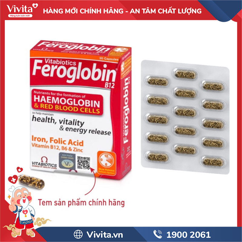 vitabiotics feroglobin b12 chính hãng