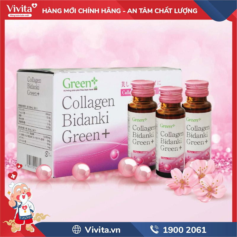giới thiệu collagen bidanki green+ 12.000mg
