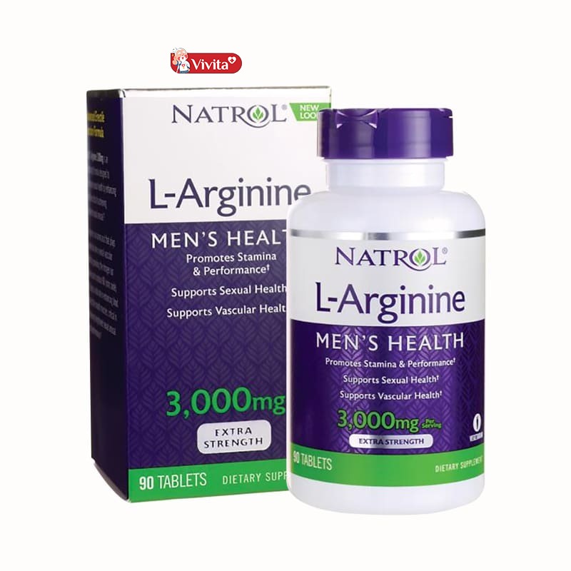 thuốc bổ thận của Mỹ tốt nhất Natrol L-Arginine 3000mg