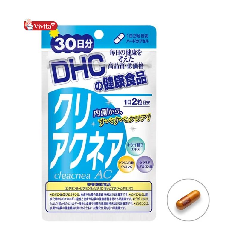 DHC Clear Acne viên uống hỗ trợ trị mụn nội tiết của Nhật Bản