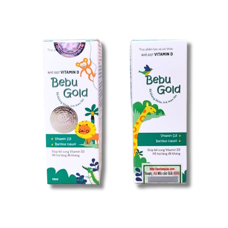 Nhỏ Giọt Vitamin D BebuGold Hỗ Trợ Tăng Đề Kháng (Lọ 10 ml) Người Bạn Đồng Hành Cùng Con Yêu Cao Lớn Khỏe Mạnh