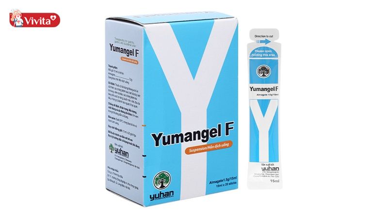 Yumangel xanh dương hỗ trợ điều trị các bệnh liên quan tới dạ dày, tiêu hóa với thành phần Almagate 1.5g