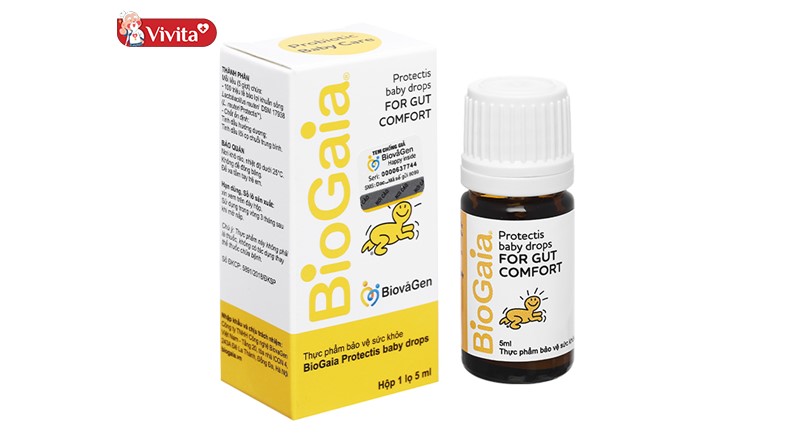 BioGaia là dòng sản phẩm chống trào ngược dạ dày cho bé từ Thụy Điển