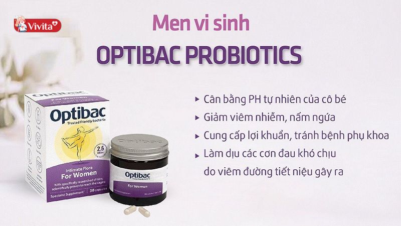Optibac tím là một sản phẩm chất lượng cho sức khoẻ phụ khoa ở chị em