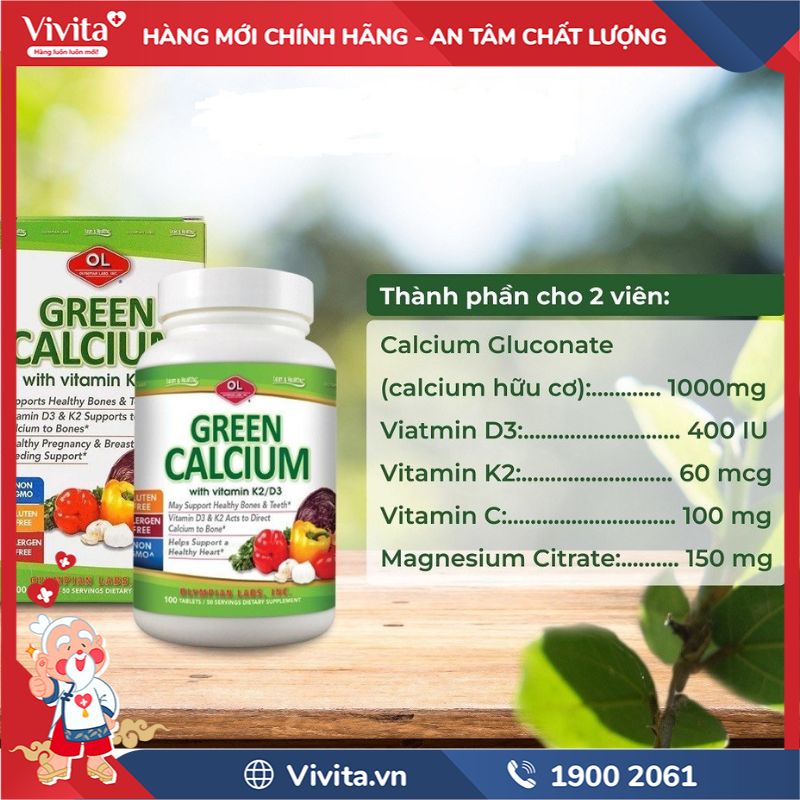 Thành phần của Green Calcium
