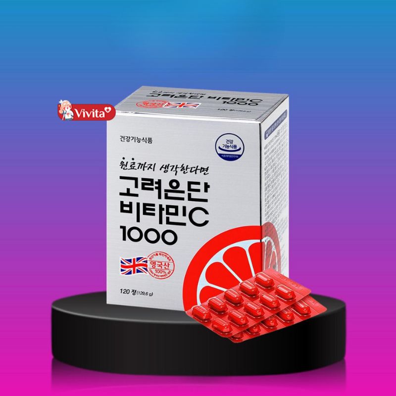 Thông tin viên uống Vitamin C Eundan 1000mg Hàn Quốc