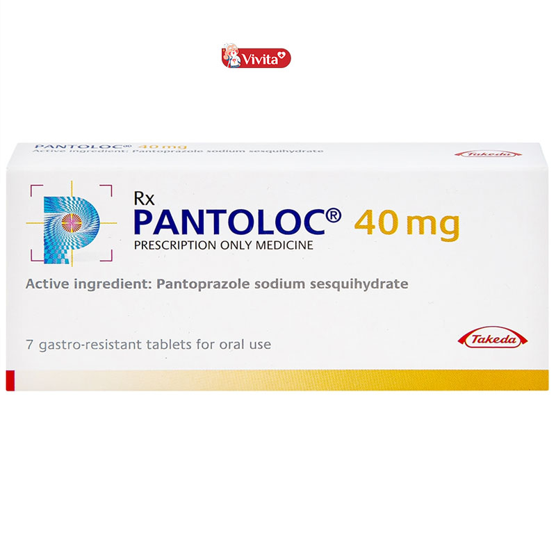 Thuốc trị trào ngược dạ dày Pantoloc Takeda 40 mg