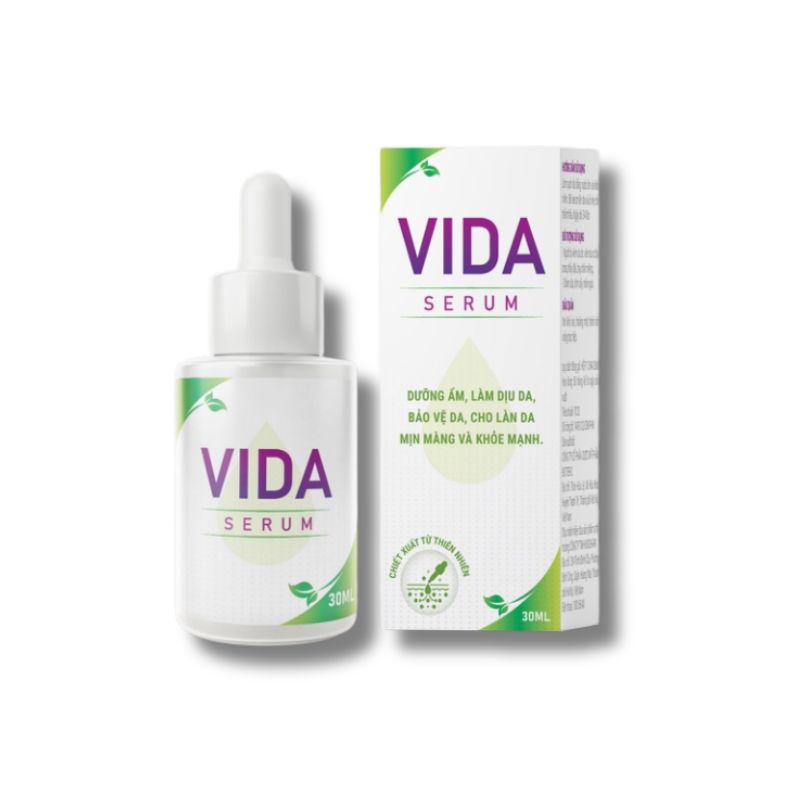 Vida Serum tinh chất hỗ trợ dưỡng ẩm, làm dịu da, chăm sóc da mịn màng, căng bóng (30ml)